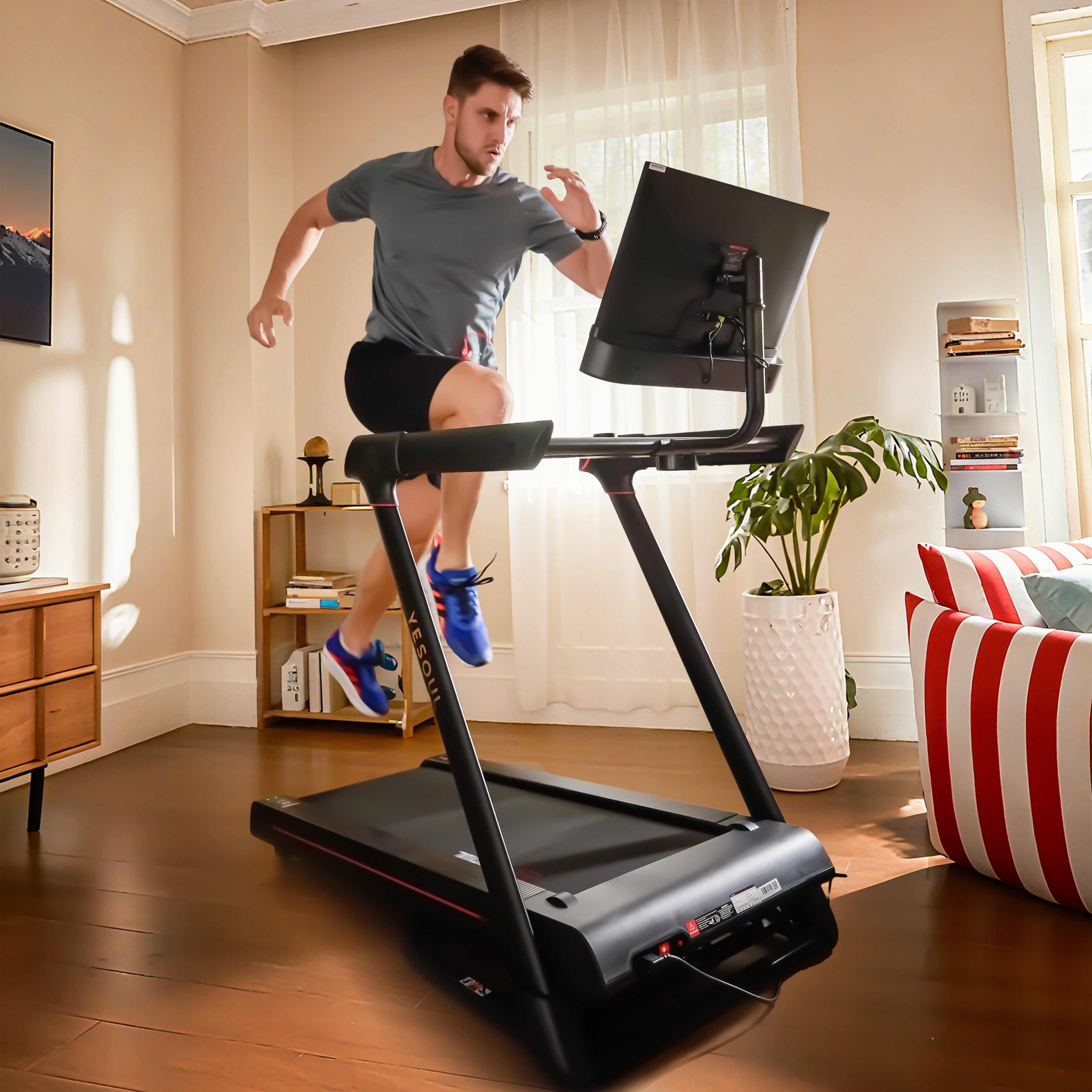 Cinta de correr Yesoul T3S Plus con inclinación automática del 10 % — Norma UE