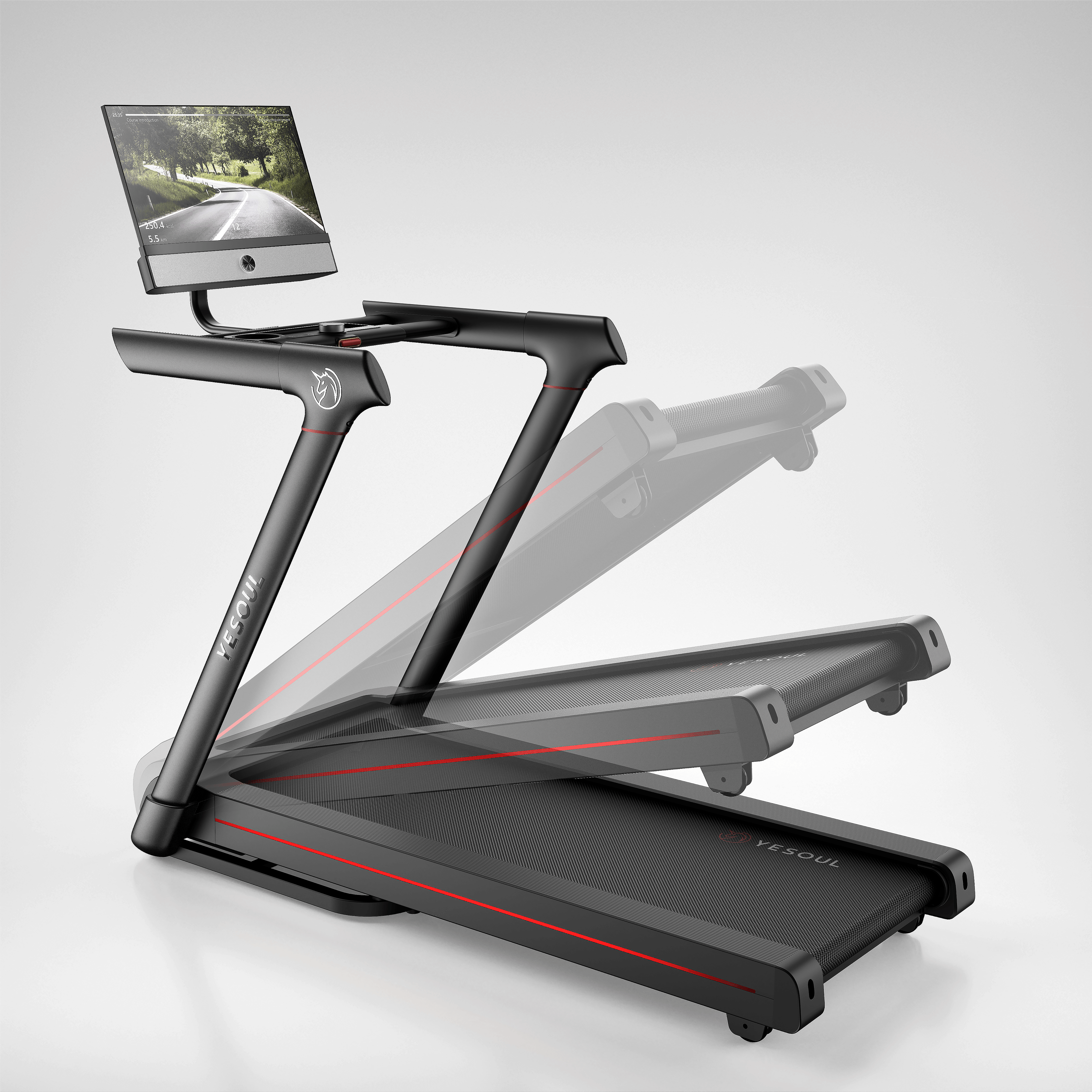 Cinta de correr Yesoul T3S Plus con inclinación automática del 10 % — Norma UE