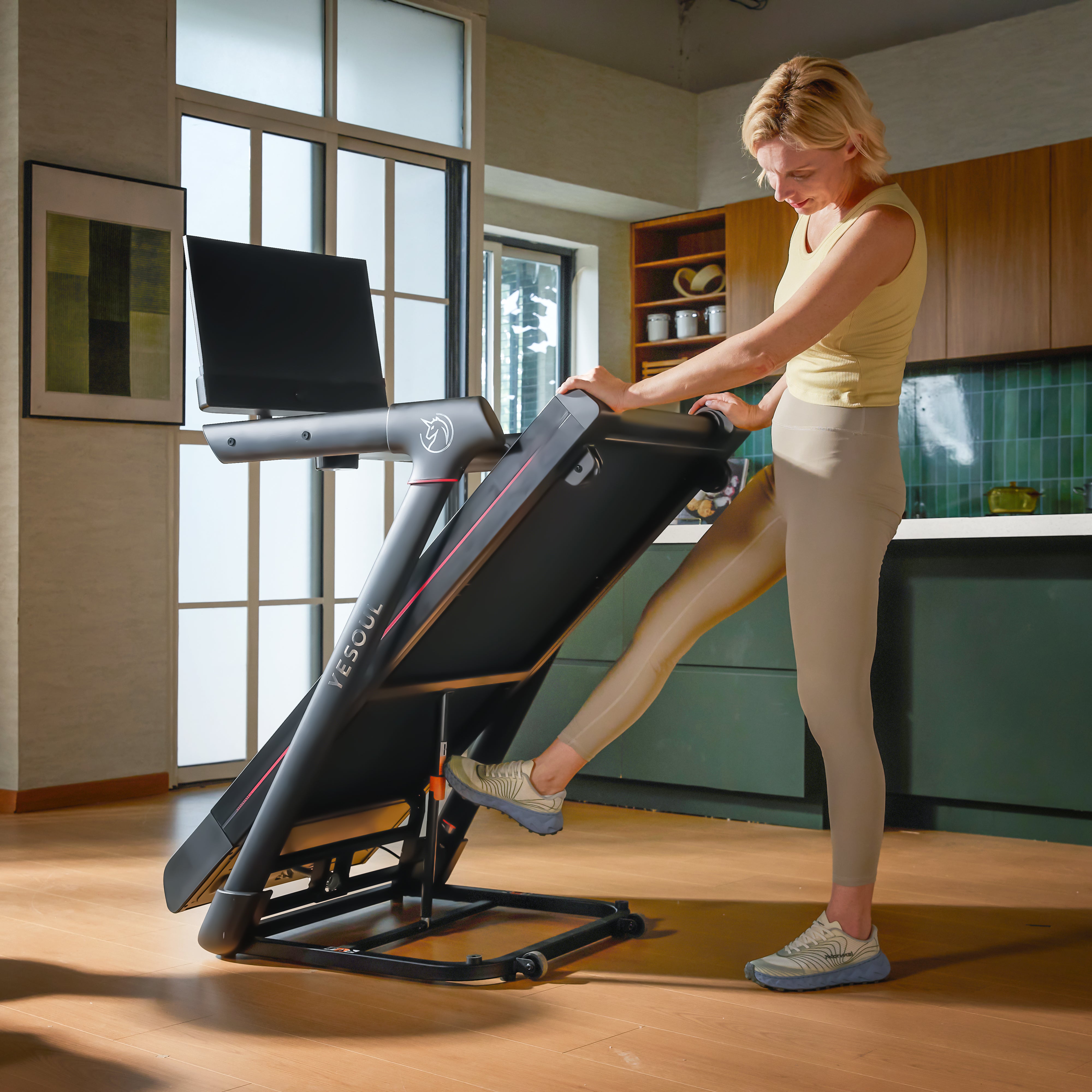 Cinta de correr Yesoul T3S Plus con inclinación automática del 10 % — Norma UE