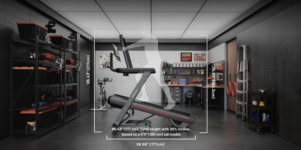 Cinta Yesoul T5 inclinada en un salón