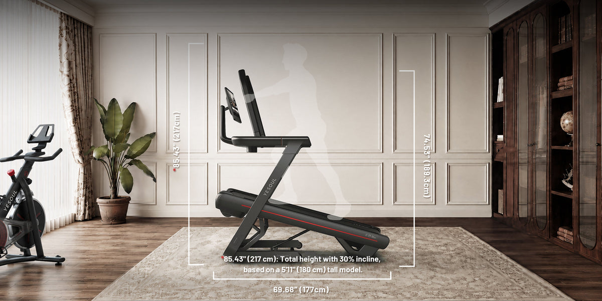 Cinta Yesoul T5 inclinada en un garaje